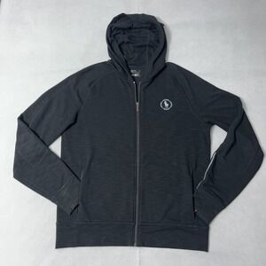 Polo Sport Ralph Lauren Hoodie Men Medium Black Full Zip‎ Stretch Jacket